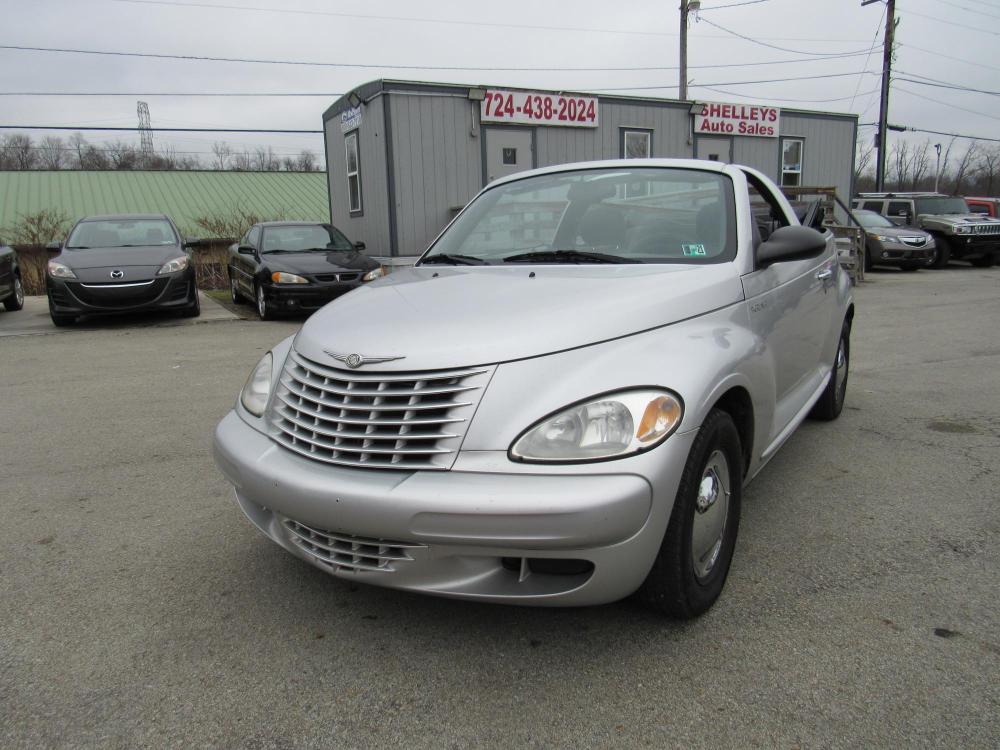 2005 SILVER /BLACK Chrysler PT Cruiser Convertible (3C3EY45XX5T) with an 2.4L L4 DOHC 16V engine, 5-Speed Manual transmission, located at 6 Oliver Rd., Uniontown, PA, 15401, (724) 438-2024, 0.000000, 0.000000 - Photo #0